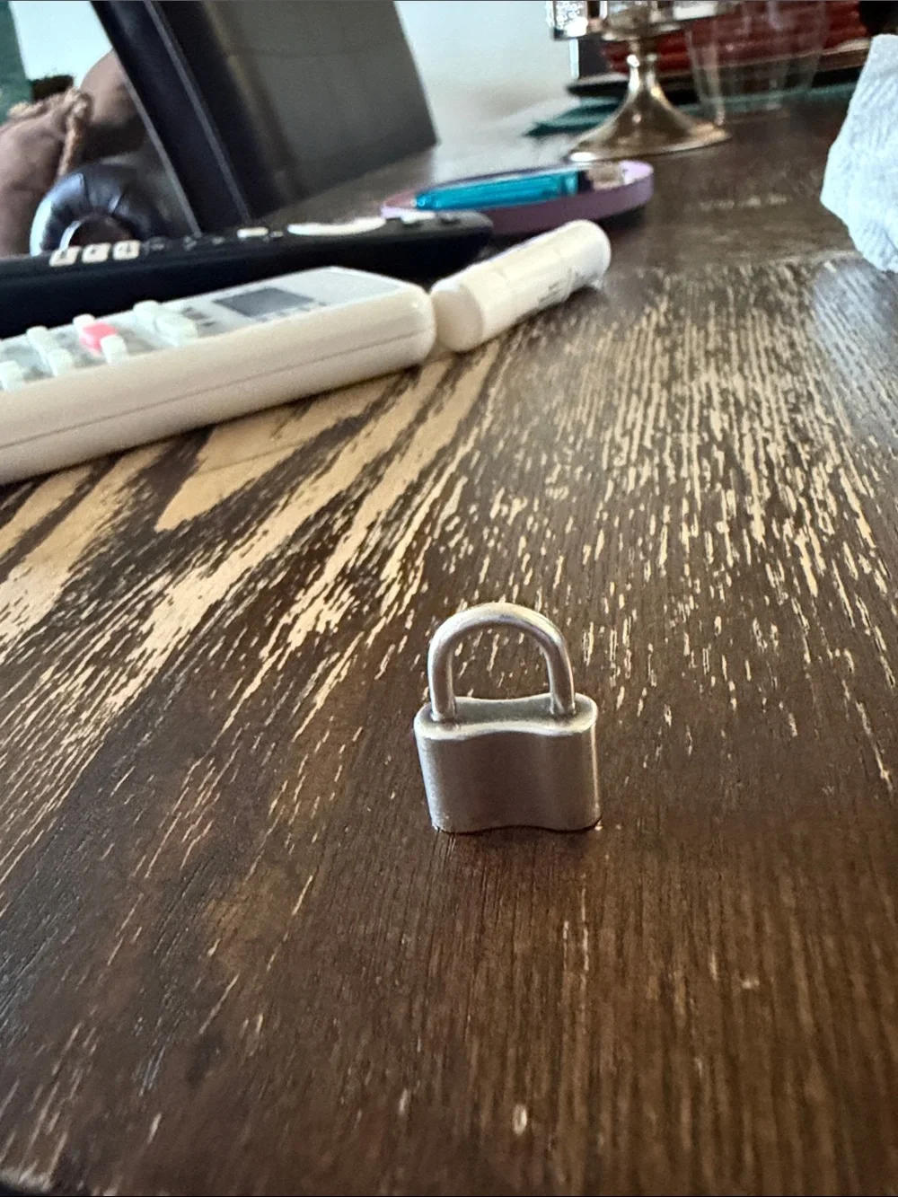 Tiffany & Co. Sterling Silver Padlock Charm - Silver